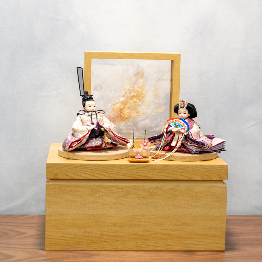ぴっころシリーズ　正絹衣装　柳桜樹収納セット1写真