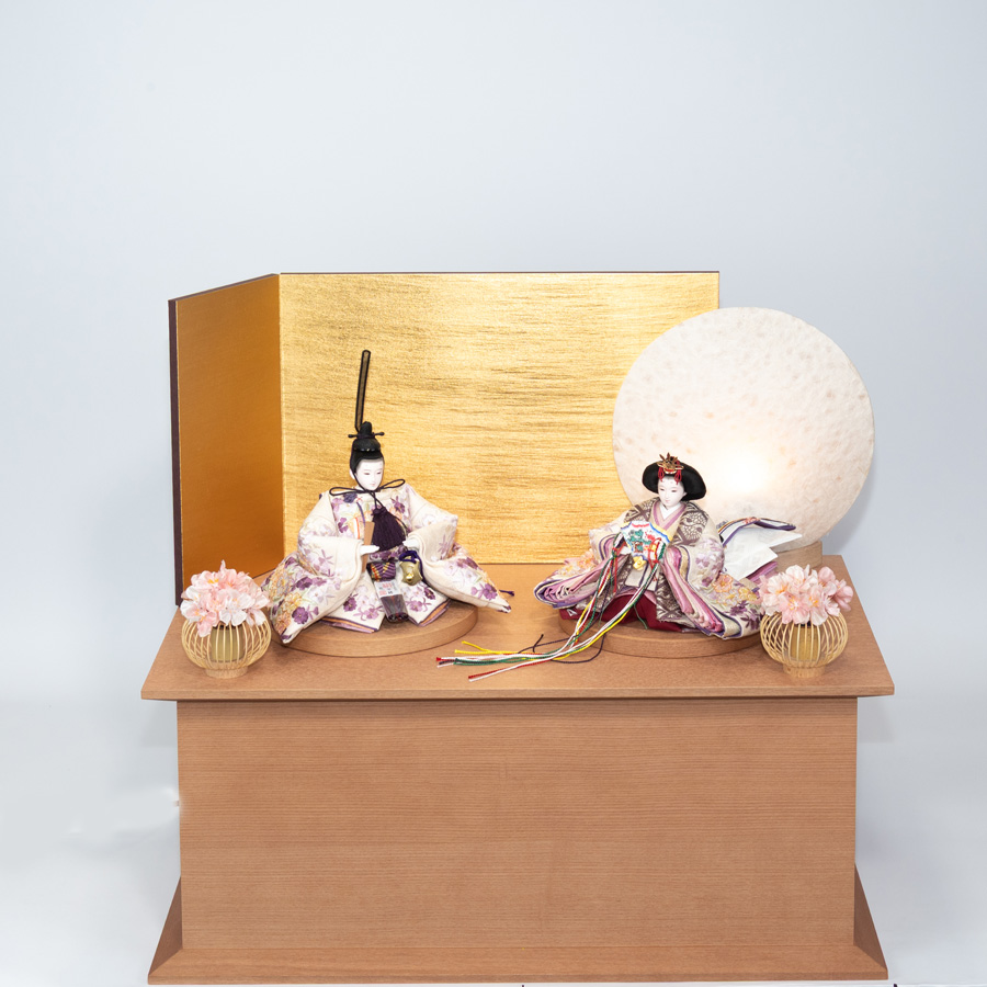 限定品!京刺繍衣装雛わすみ収納飾セット