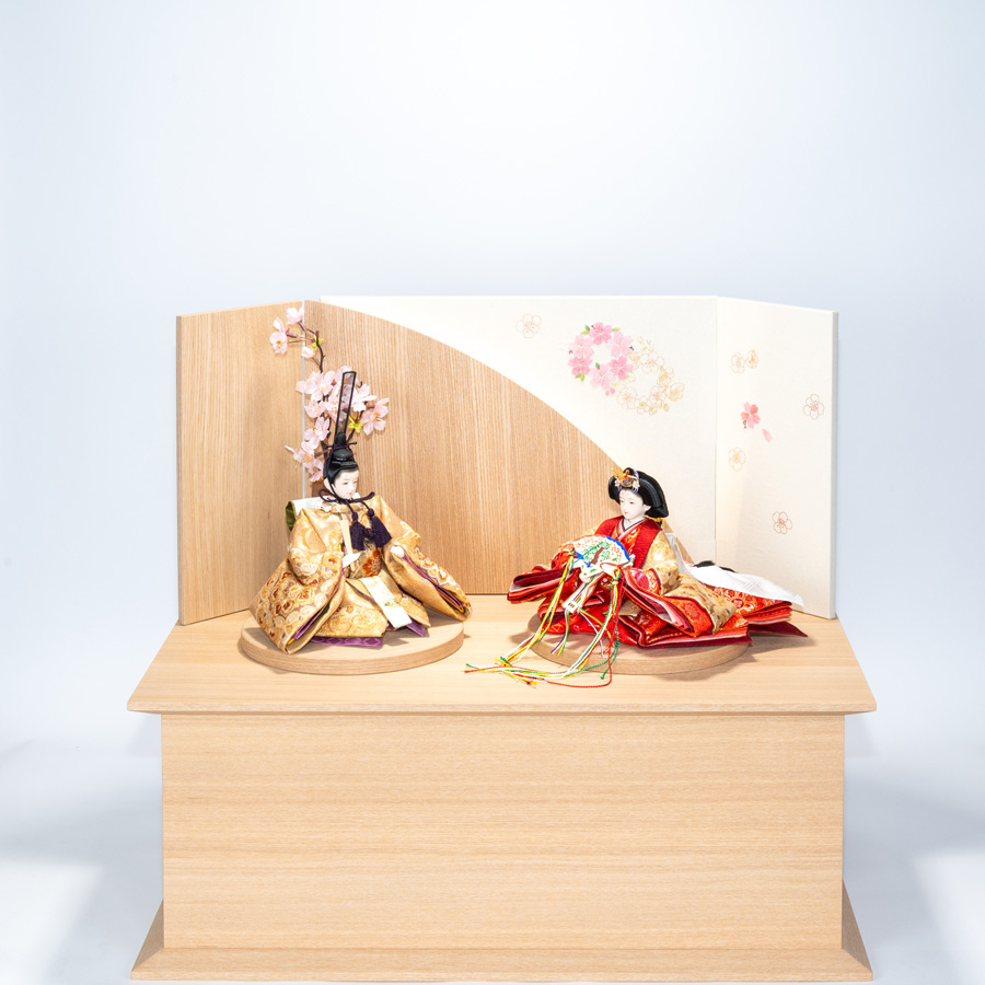 正絹帯地衣装和桜収納飾セット